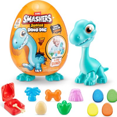 Smashers Jr Risaeðlu egg með 1kg af leir