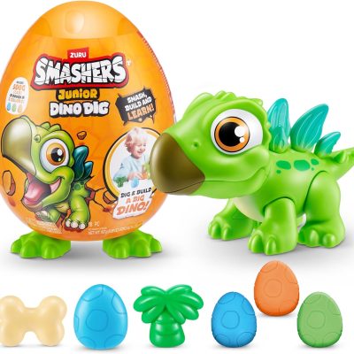 Smashers Jr Risaeðlu egg með 500gr af leir