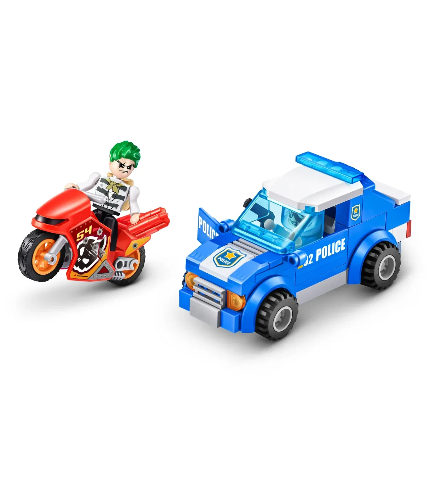 Zuru Max City Lögreglubíll og mótorhjól 125 kubbar