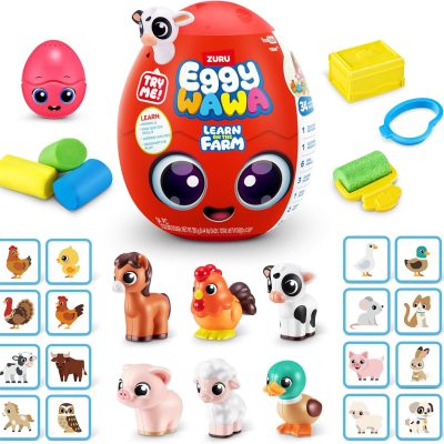 Eggy wawa egg með dýrum, leir og leirformum