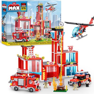 Zuru Max City Slökkuliðsstöð 976 kubbar