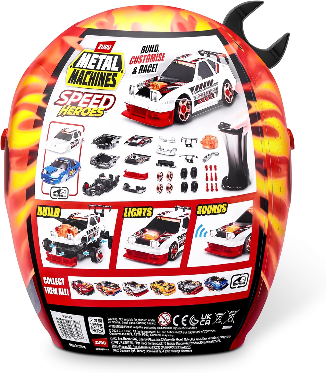 Zuru Speed Hero Mótorhjólahjálmur með bíl - Image 6