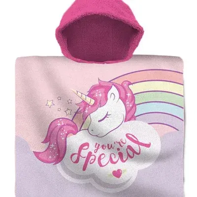 Fallegt ponsjo handklæði, Einhyrninga