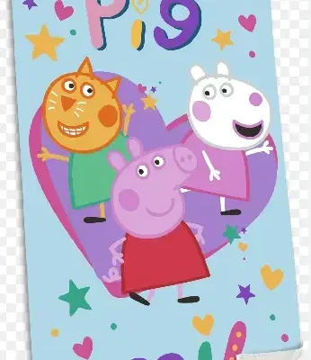 Fallegt Peppa Pig handklæði