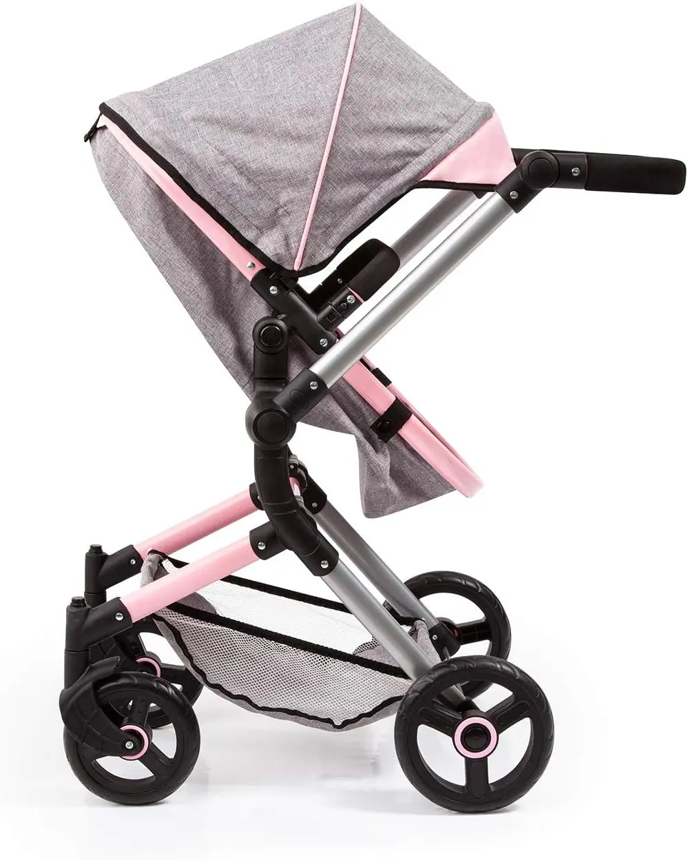 Bayer Design dúkkuvagn með svuntu og skiptitösku -Neo Vario Bleikur og Grár - Image 5