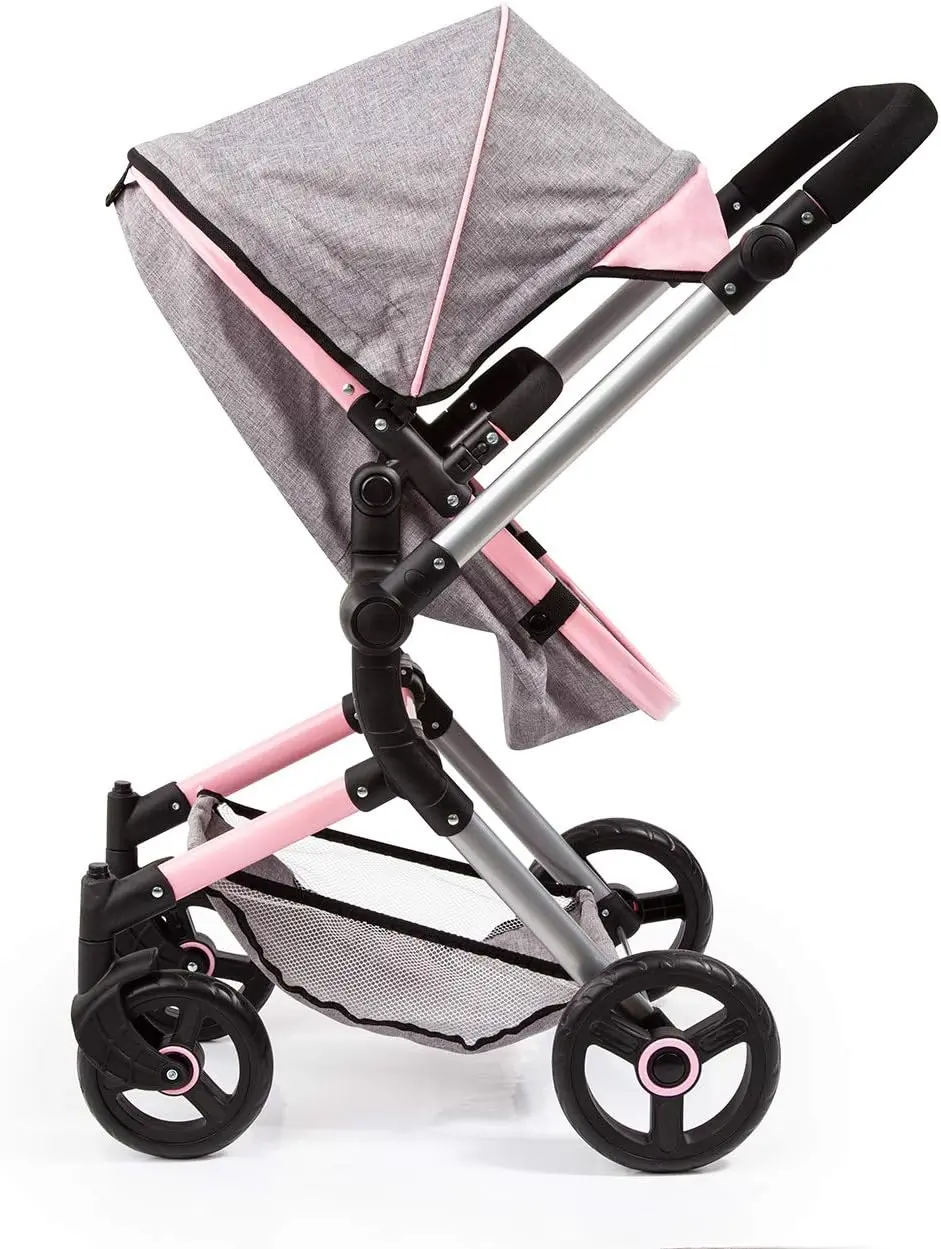 Bayer Design dúkkuvagn með svuntu og skiptitösku -Neo Vario Bleikur og Grár - Image 14