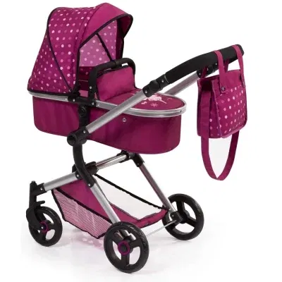 Bayer Design dúkkuvagn með svuntu og skiptitösku -Neo Vario Vínrauður