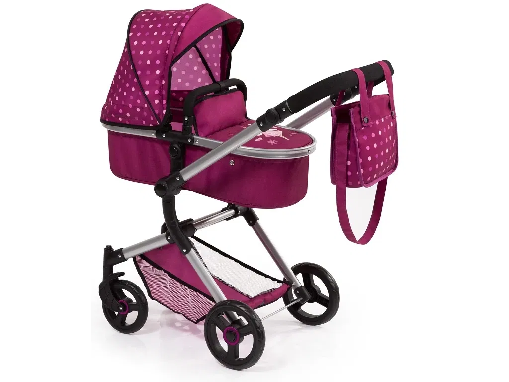 Bayer Design dúkkuvagn með svuntu og skiptitösku -Neo Vario Vínrauður