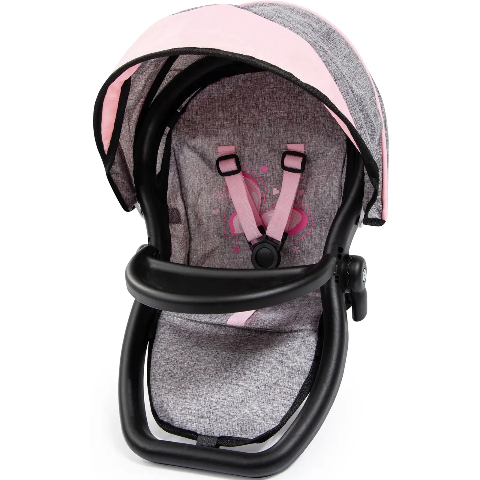 Bayer Design tvíburakerra með skiptitösku Twin Neo - Bleikur og Grár - Image 3