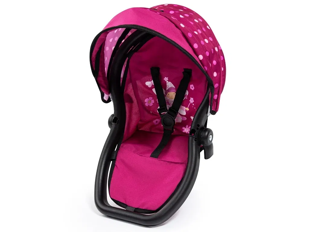 Bayer Design dúkkutvíburakerra með skiptitösku Twin Neo - Vínrauður - Image 4