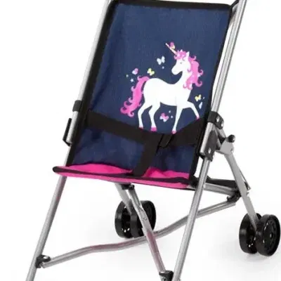 Bayer Design dúkkukerra blá með einhyrningi