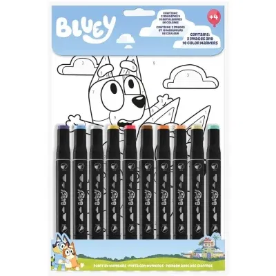 Bluey litað eftir númerum