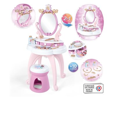 Disney Prinsessu snyrtiborð með spegli og stól