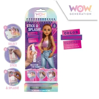 Dúkkulísu myndabók með úðabrúsa