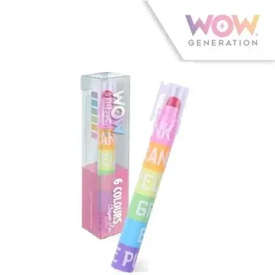 Litapenni með 6 mismunandi litum